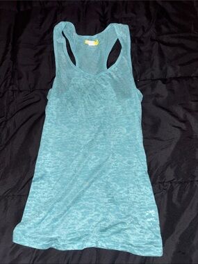 BDG Teal Burnout Racerback Tank